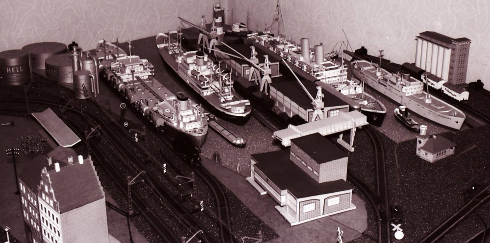 Die Hafenanlage 1957